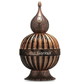 Ornate bronze parfumfles voor Lattafa Pride Antique parfum, luxe Pride Antique design
